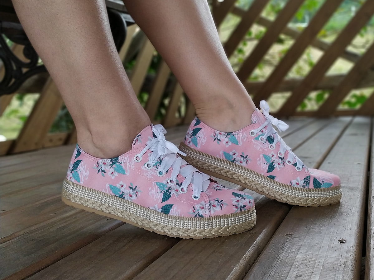 tenis plataforma corda feminino